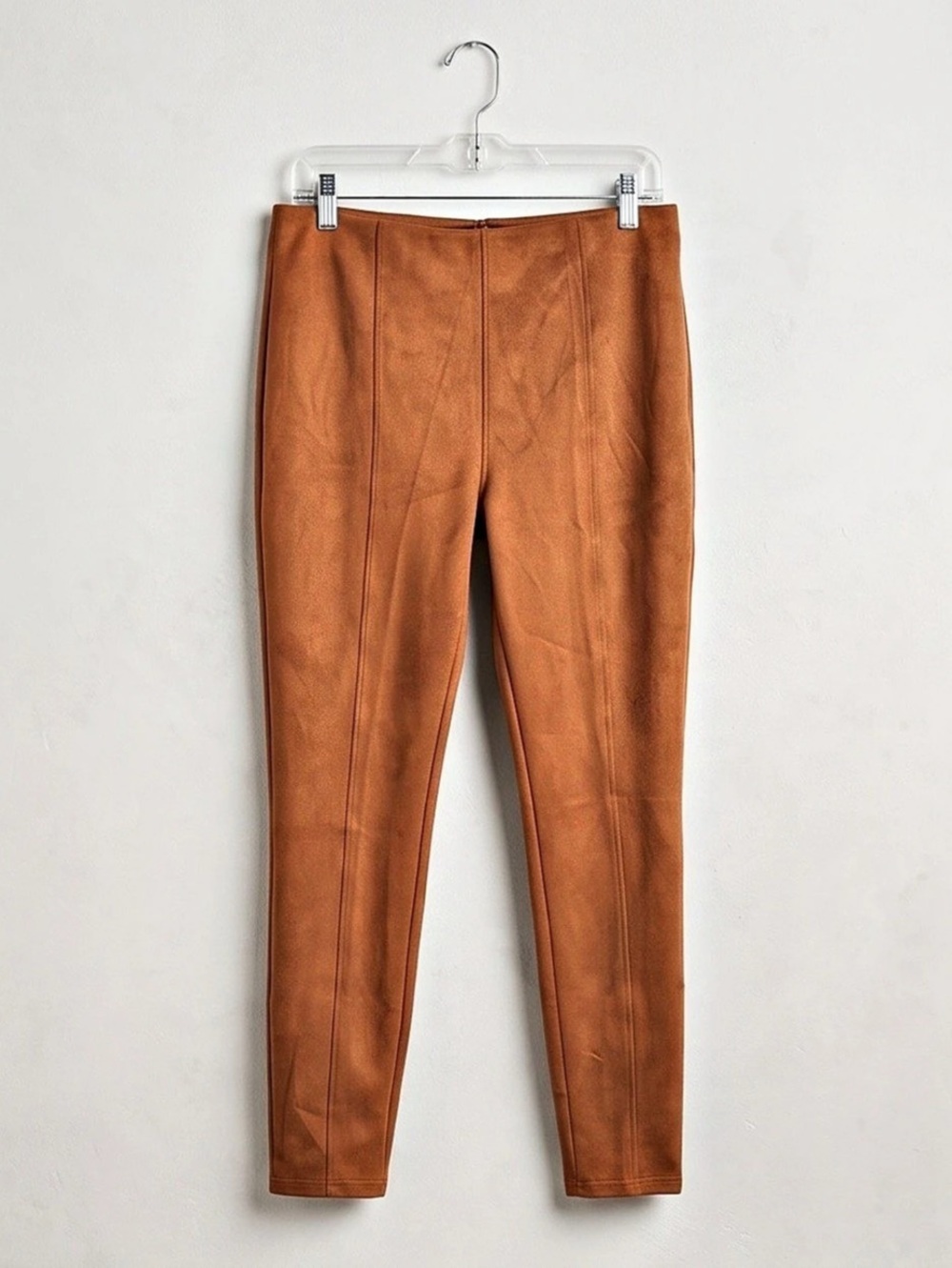 Simply Vera Wang High-Rise Faux Suede Skimmer Faux Suede Skimmer in Brown